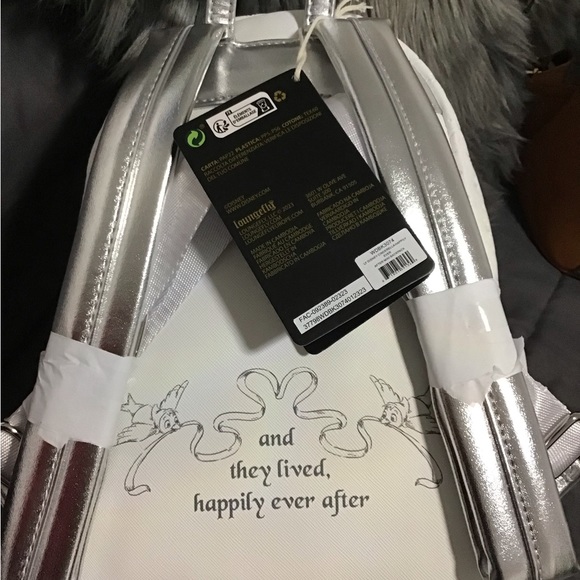 Loungefly White and Gray Castle Backpack - Picture 5 of 7